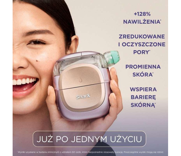 Shark Hydroaktywny system pielęgnacji twarzy FacialPro Glow FH320E - 1568664 - zdjęcie 18